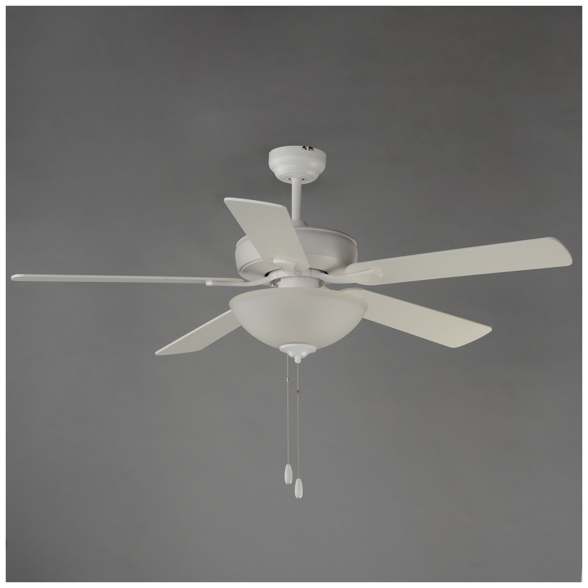 Image 3 Maxim Super-Max 52" Matte White Ceiling Fan with 2-Light Kit more views