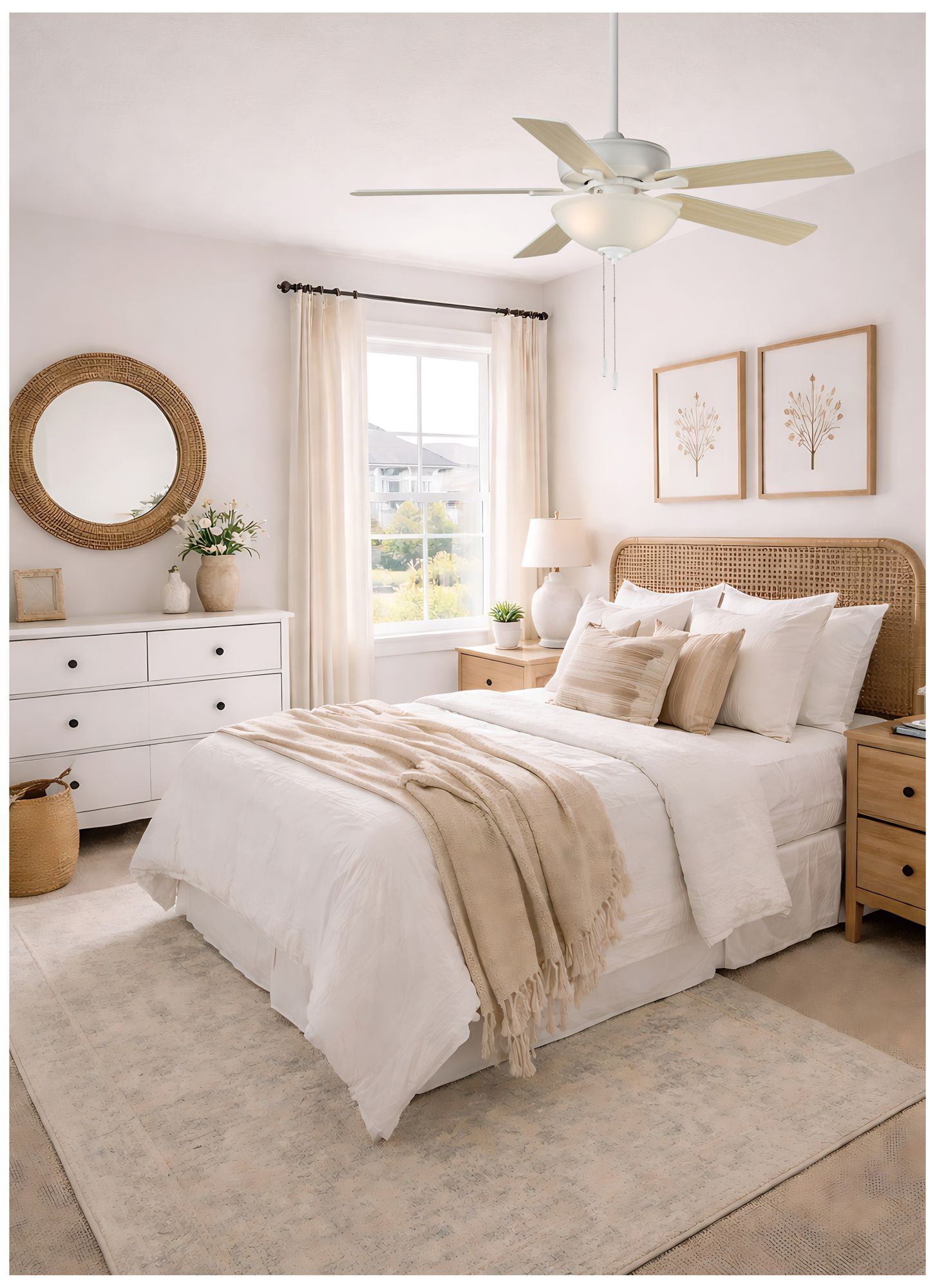 Image 6 Maxim Super-Max 52" Natural Aged Brass Ceiling Fan with 2-Light Kit more views