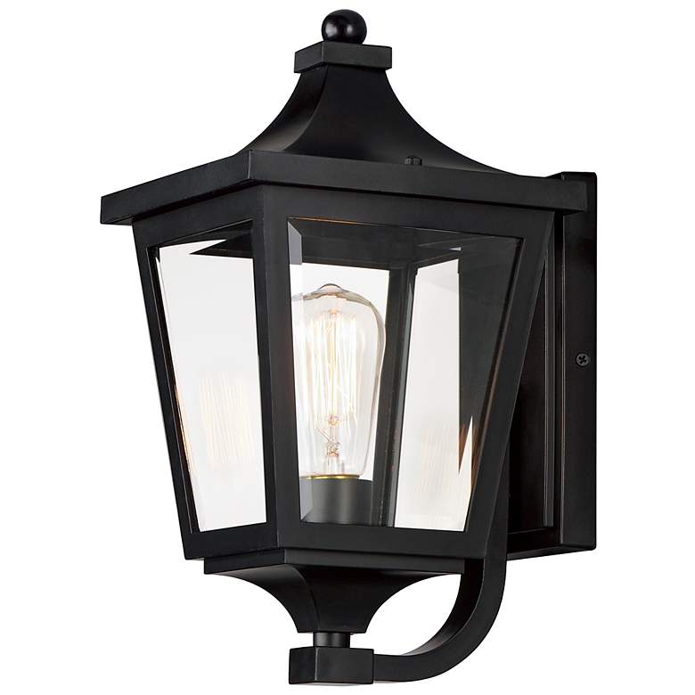 Image 2 Maxim Sutton Place VX 14 1/2" High Black Outdoor Wall Light