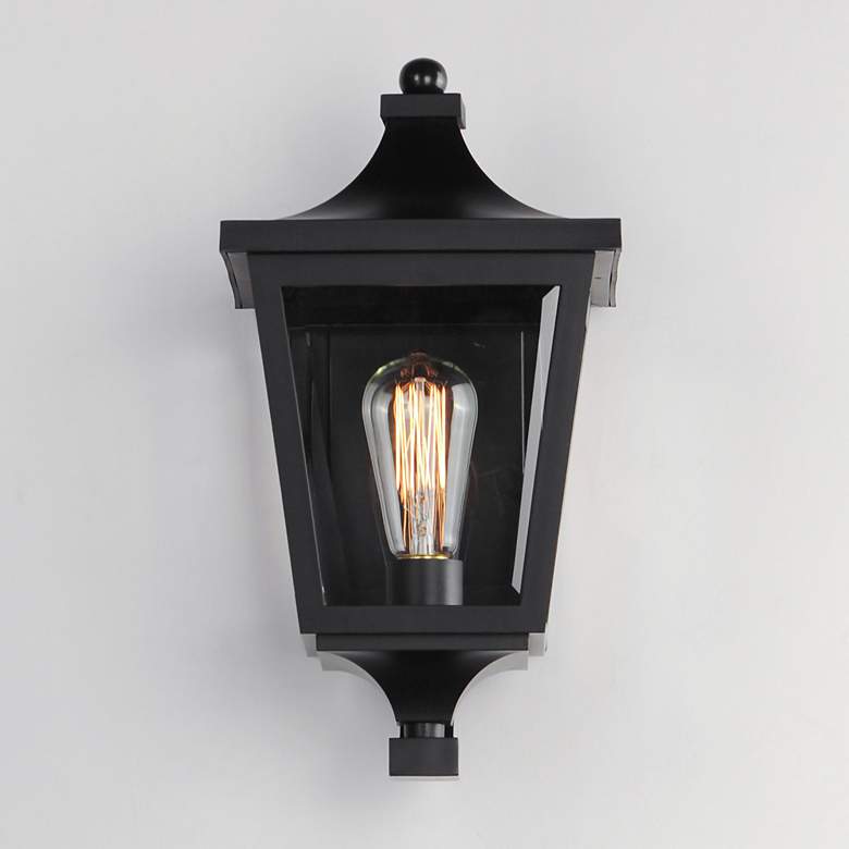 Image 4 Maxim Sutton Place VX 14 1/2" High Black Outdoor Wall Light more views
