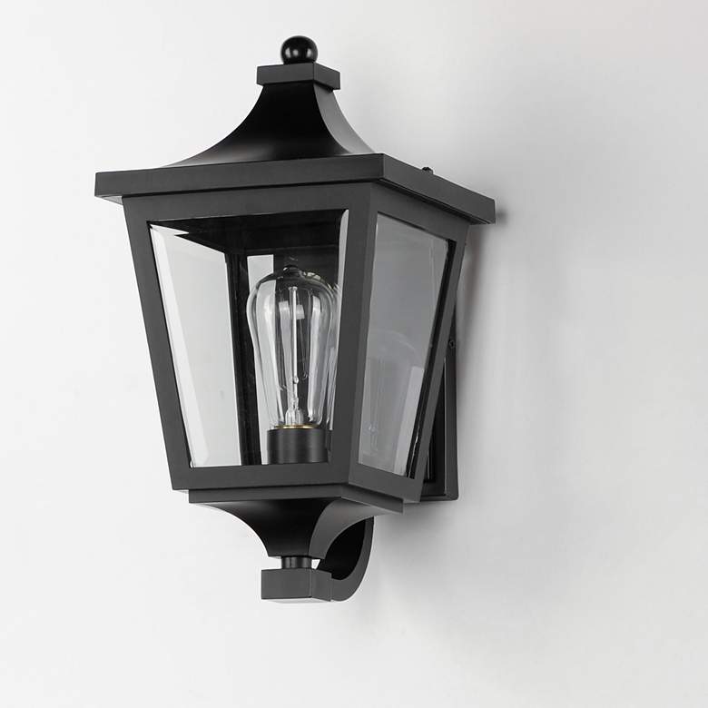 Image 5 Maxim Sutton Place VX 14 1/2" High Black Outdoor Wall Light more views