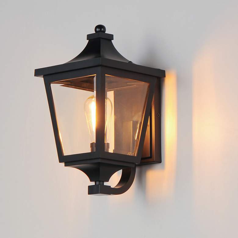 Image 6 Maxim Sutton Place VX 14 1/2" High Black Outdoor Wall Light more views