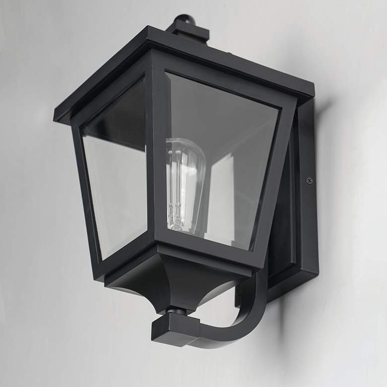 Image 7 Maxim Sutton Place VX 14 1/2" High Black Outdoor Wall Light more views