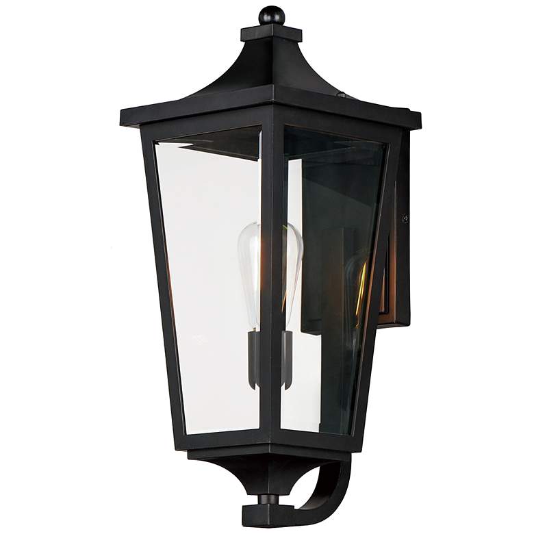 Image 1 Maxim Sutton Place VX 19" High Black Outdoor Wall Light