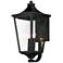 Maxim Sutton Place VX 22"H Black 2-Light Outdoor Wall Light