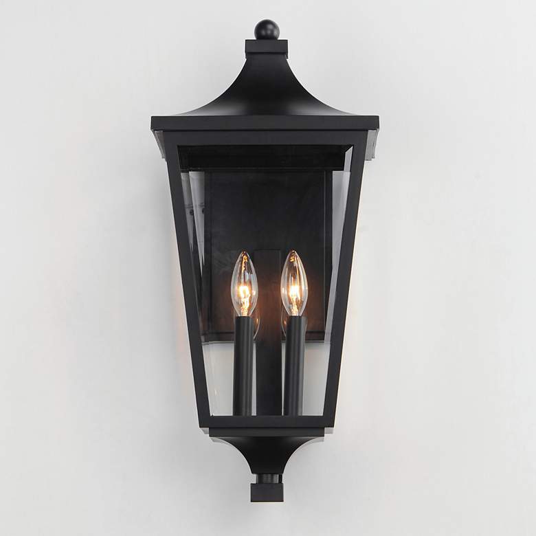 Image 3 Maxim Sutton Place VX 22"H Black 2-Light Outdoor Wall Light more views