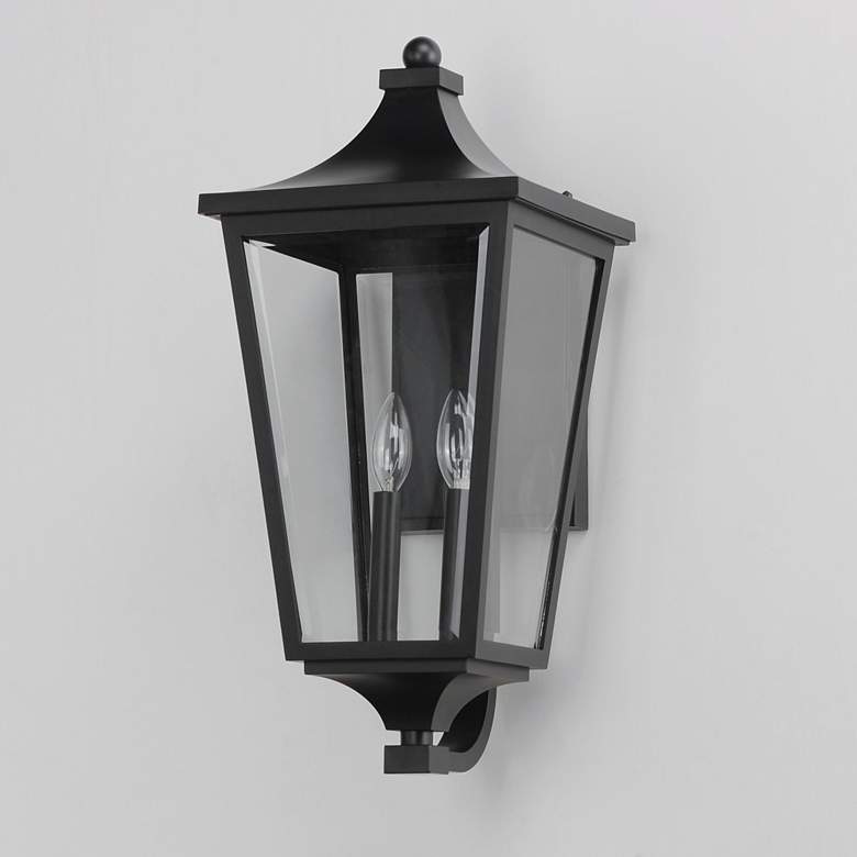 Image 4 Maxim Sutton Place VX 22"H Black 2-Light Outdoor Wall Light more views