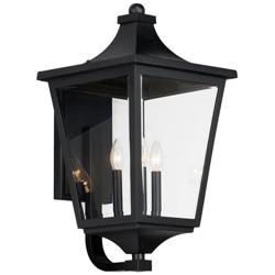 Maxim Sutton Place VX 25"H Black 3-Light Outdoor Wall Light