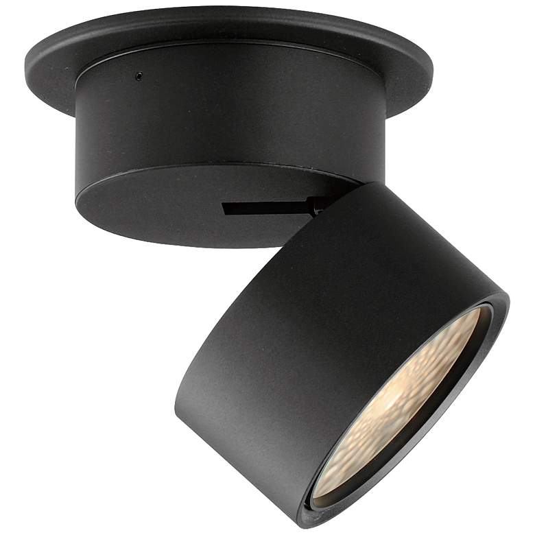 Image 1 Maxim Swinger 5 1/4" Wide Black Adjustable LED Ceiling Light