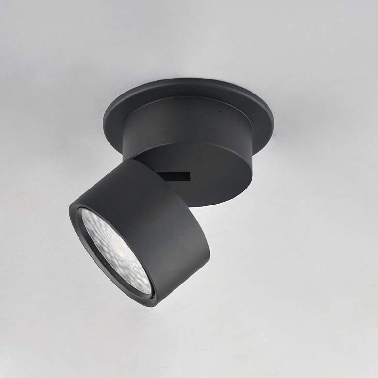 Image 3 Maxim Swinger 5 1/4" Wide Black Adjustable LED Ceiling Light more views