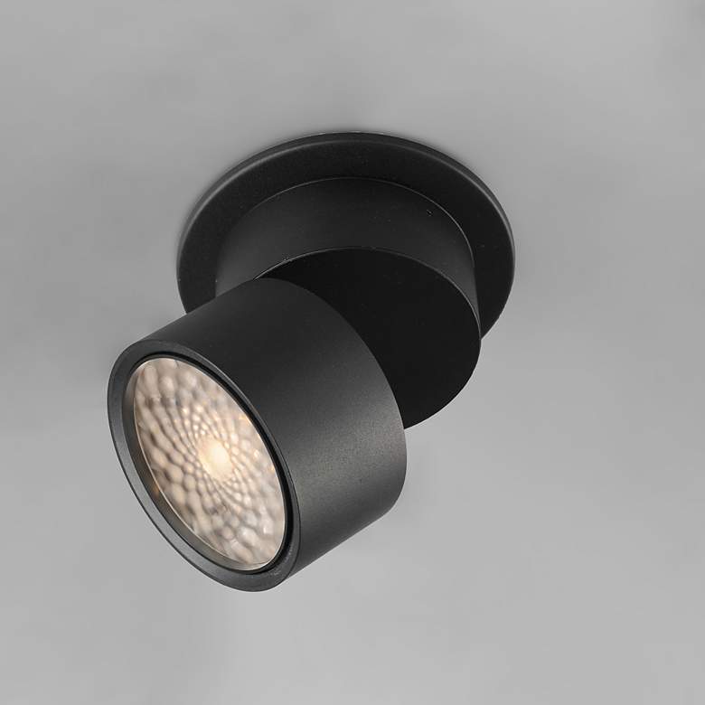 Image 4 Maxim Swinger 5 1/4" Wide Black Adjustable LED Ceiling Light more views