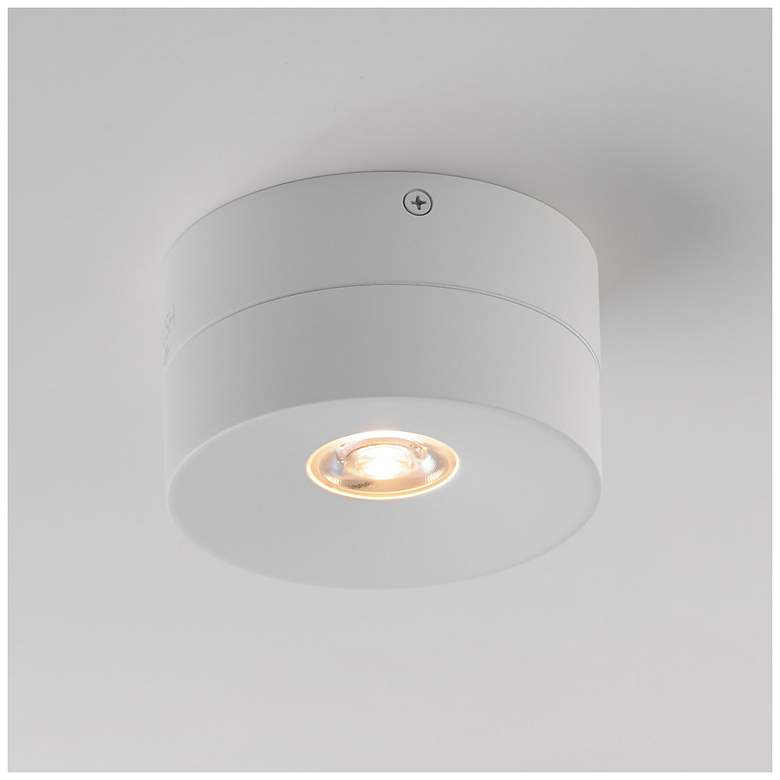Image 2 Maxim Swinger 5" Wide White Adjustable LED Ceiling Light more views