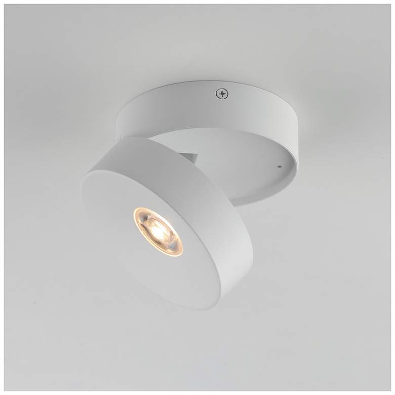 Image 3 Maxim Swinger 5" Wide White Adjustable LED Ceiling Light more views