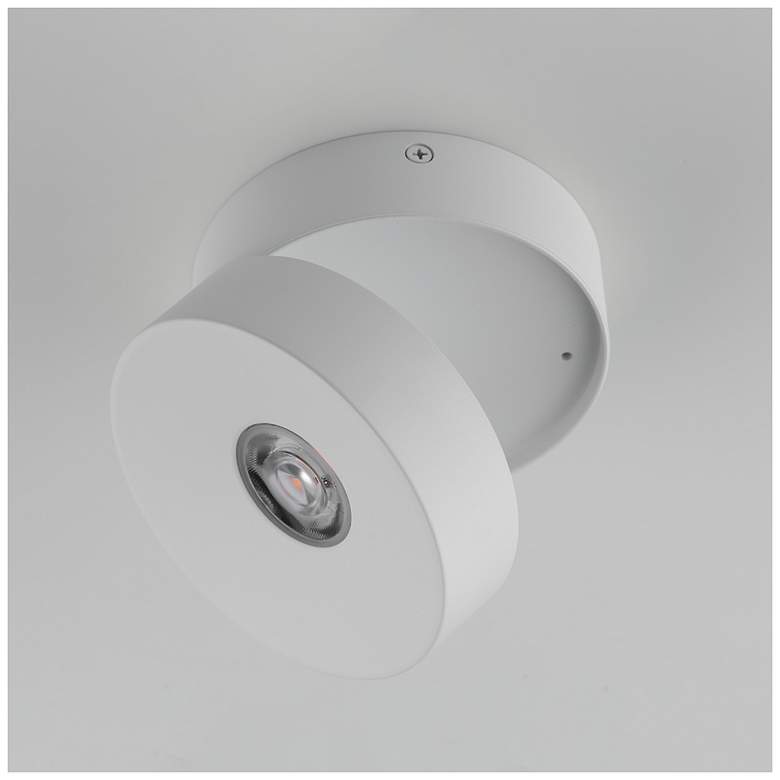 Image 4 Maxim Swinger 5" Wide White Adjustable LED Ceiling Light more views