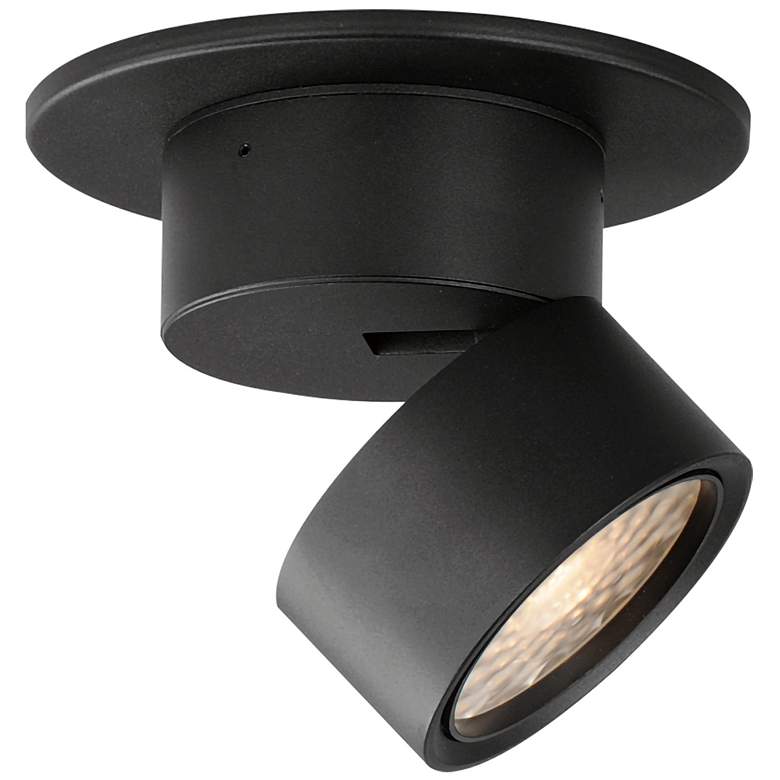 Image 1 Maxim Swinger Black Mini Adjustable LED Flush Mount
