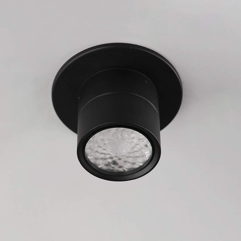 Image 4 Maxim Swinger Black Mini Adjustable LED Flush Mount more views