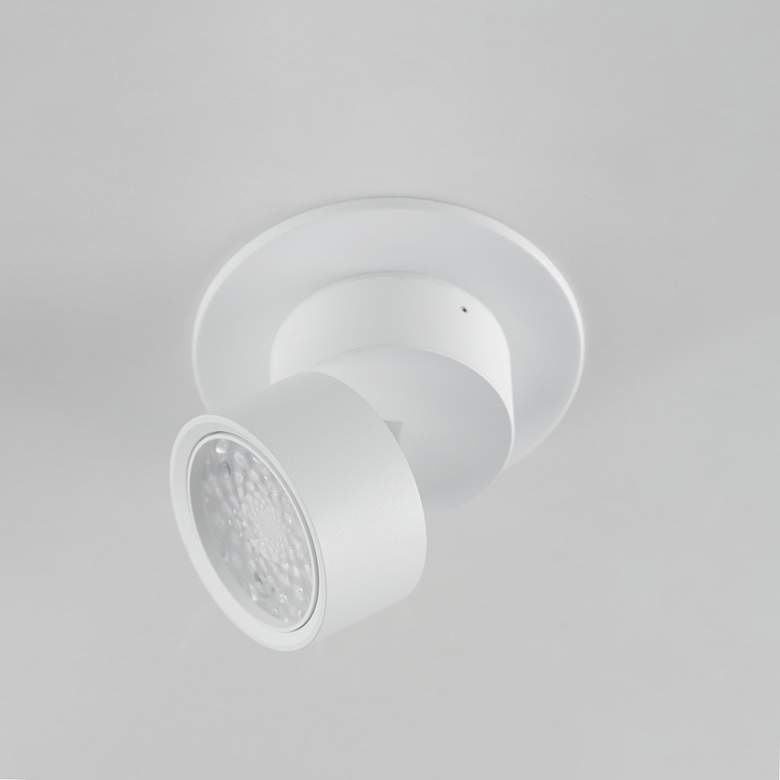 Image 2 Maxim Swinger White Mini Adjustable LED Flush Mount more views