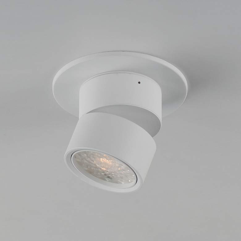 Image 3 Maxim Swinger White Mini Adjustable LED Flush Mount more views