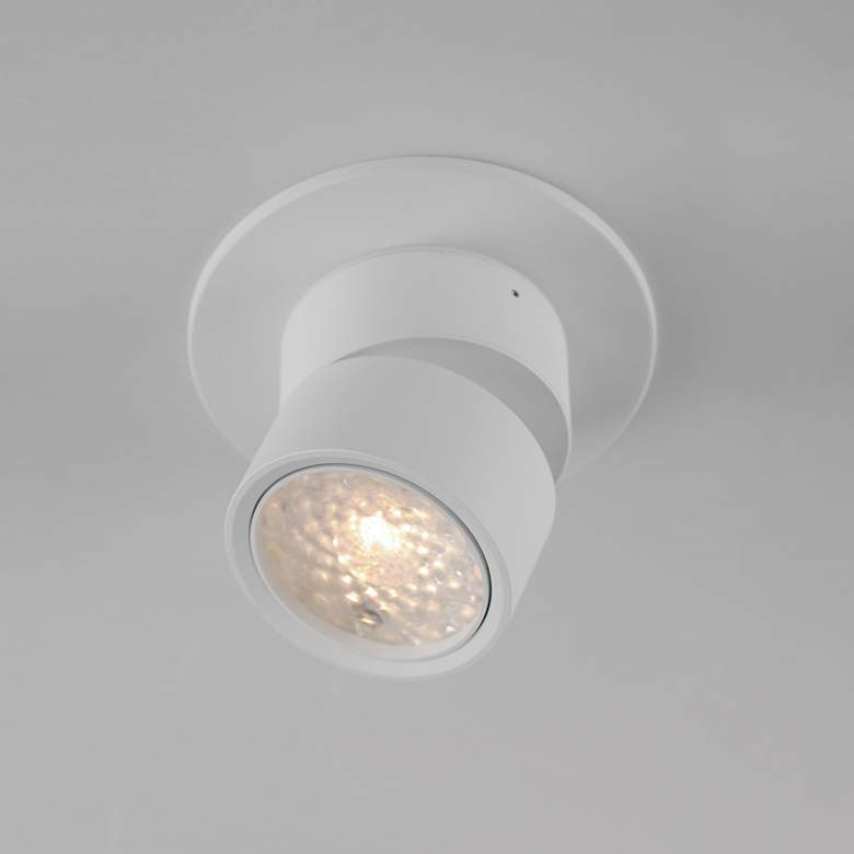 Image 4 Maxim Swinger White Mini Adjustable LED Flush Mount more views