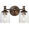 Maxim Swirl 14" Wide Antique Bronze 2-Light Wall Sconce