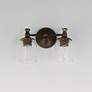 2_Maxim Swirl 14" Wide Antique Bronze 2-Light Wall Sconce more views