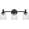 Maxim Swirl 23" Wide Black 3-Light Bath Vanity