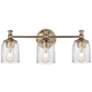1_Maxim Swirl 23" Wide Satin Champagne 3-Light Bath Vanity