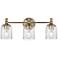 Maxim Swirl 23" Wide Satin Champagne 3-Light Bath Vanity