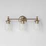 2_Maxim Swirl 23" Wide Satin Champagne 3-Light Bath Vanity more views