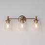 3_Maxim Swirl 23" Wide Satin Champagne 3-Light Bath Vanity more views