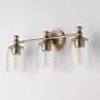4_Maxim Swirl 23" Wide Satin Champagne 3-Light Bath Vanity more views