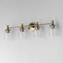 2_Maxim Swirl 32 1/2" Wide Satin Champagne 4-Light Bath Vanity more views