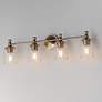 3_Maxim Swirl 32 1/2" Wide Satin Champagne 4-Light Bath Vanity more views