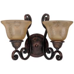 Maxim Symphony 16" Wide 2-Light Oil Rubbed Bronze Wall Sconce