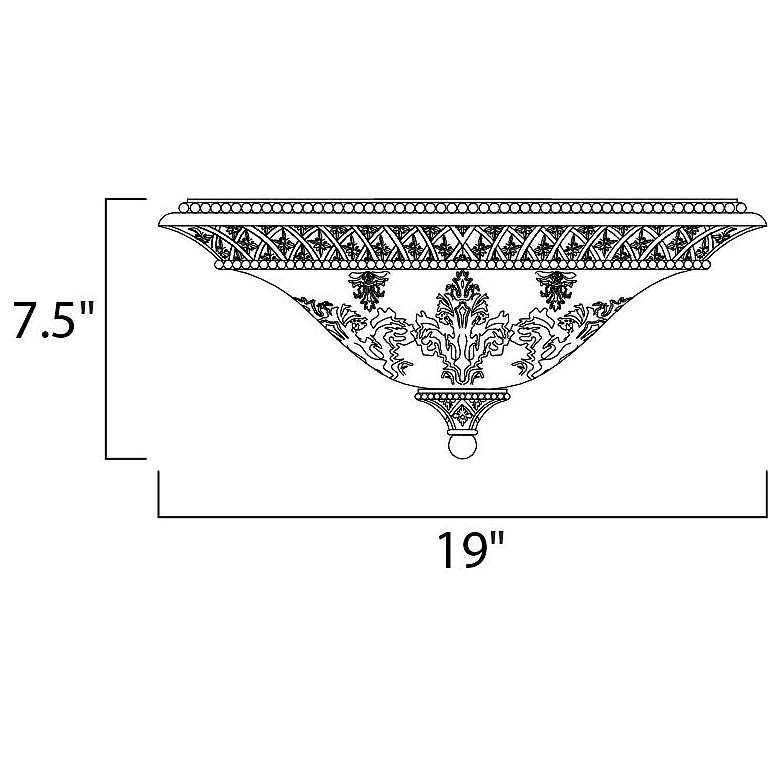 Image 3 Maxim Symphony 19" Wide Oil-Rubbed Bronze Traditional Ceiling Light more views
