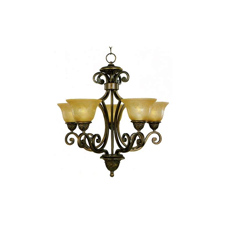 Image 1 Maxim Symphony 22.5 inch Wide Single-Tier Traditional Scroll Chandelier