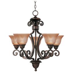 Maxim Symphony 26"W Oil-Rubbed Bronze 5-Light Chandelier