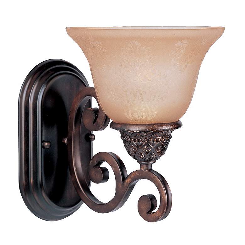Image 2 Maxim Symphony 9 1/2" High Oil-Rubbed Bronze Wall Sconce