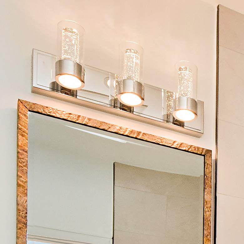 Image 1 Maxim Sync 21" Wide Polished Chrome 3-Light LED Bath Light