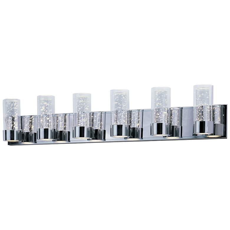 Image 1 Maxim Sync 40 1/2"W Polished Chrome 6-Light LED Bath Light