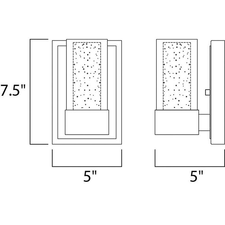 Image 2 Maxim Sync 7 1/2" High Polished Chrome LED Wall Sconce more views