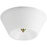 1_Maxim Tack 10" Wide Natural Aged Brass LED Flush Mount