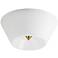 Maxim Tack 10" Wide Natural Aged Brass LED Flush Mount
