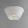 2_Maxim Tack 10" Wide Natural Aged Brass LED Flush Mount more views