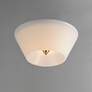 3_Maxim Tack 10" Wide Natural Aged Brass LED Flush Mount more views