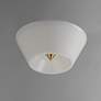 4_Maxim Tack 10" Wide Natural Aged Brass LED Flush Mount more views