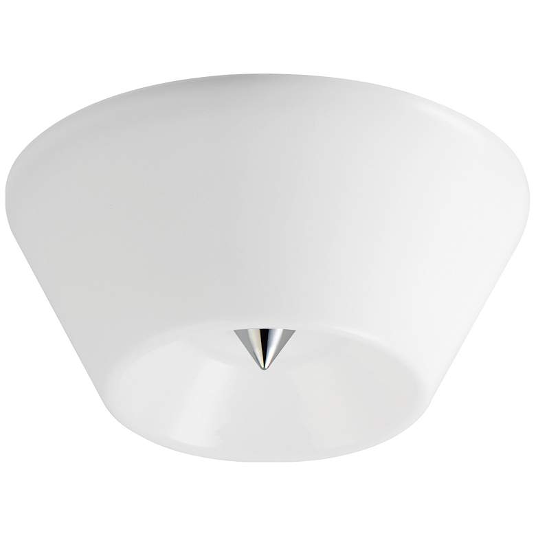 Image 1 Maxim Tack 10" Wide Polished Chrome LED Flush Mount