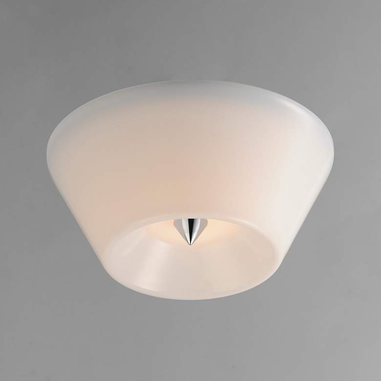 Image 4 Maxim Tack 10" Wide Polished Chrome LED Flush Mount more views