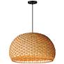 2_Maxim Tahiti 30" Bamboo/Black 3-Light Pendant