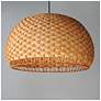3_Maxim Tahiti 30" Bamboo/Black 3-Light Pendant more views